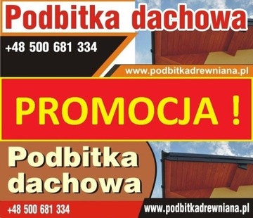 Podbitka drewniana, deska elewacyjna