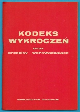 KODEKS WYKROCZEŃ oraz przepisy wprowadzające