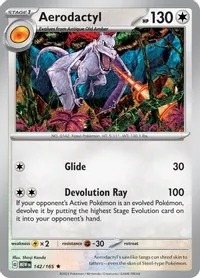 Areodactyl 151 MEW 142 / 165 Holo