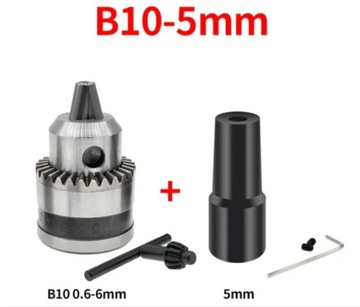 Uchwyt wiertarski 0,6-6mm adapter B10 na 5mm