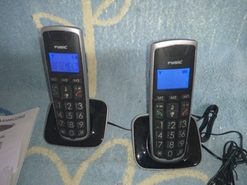 Telefon bezprzewodowy FYSIC FX-6020 DUŻE PRZYCISKI