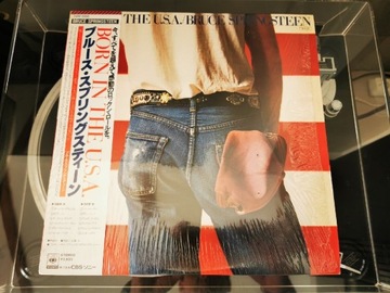 BRUCE SPRINGSTEEN BORN IN THE USA JAPAN OBI FOLIA!