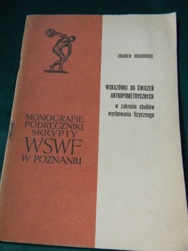 Wskazówki do ćwiczeń antropometrycznych Drozdowski