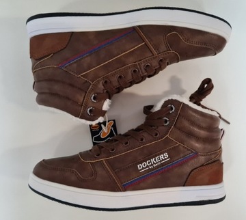 Nowe Dockers buty ocieplane 39 brązowe sportowe 