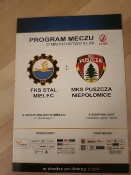 Program Stal Mielec - Puszcza Niepołomice 2015/16