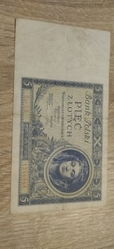Banknot 5zł 1930r.