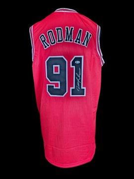 Autograf NBA Dennis Rodman Chicago Bulls koszulka