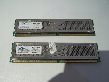 Pamięć OCZ DDR2 1GB PC2 6400 -- komplet (2x1GB)