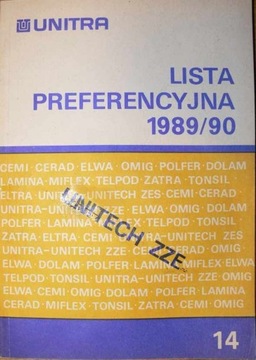 KATALOG WYROBÓW UNITRA UNITECH 1989