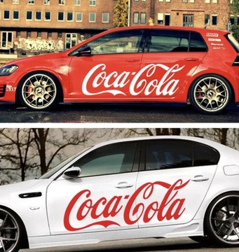 Komplet naklejki Coca-Cola uniwersalny wymiar