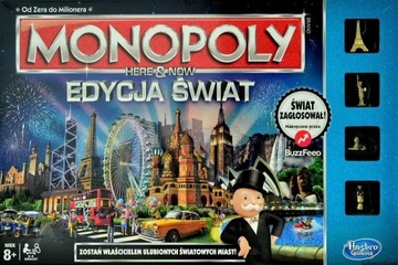 Hasbro Gra MONOPOLY HERE NOW WORLD EDITION