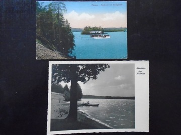 2 kartki Masuren -  jezioro Nidzkie 
