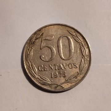 50 centavos 1975 Chile
