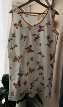 Ciążowa koszula nocna M bawełniana motyle motylki