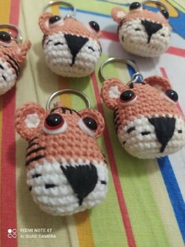 Brelok Tiger handmade amigurumi