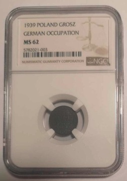 1939 GROSZ MS62 Grading NGC