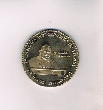 medal J.PIICzestochowa 1991r