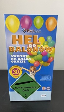 Jednorazowa butla z helem na 30 balonów 