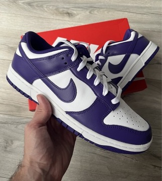 Nike Dunk Low Court Purple white nowe 44 10US retro buty