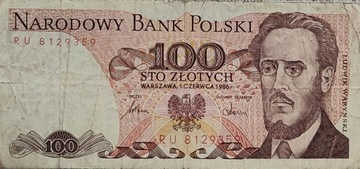 Banknot 100 złotych PRL