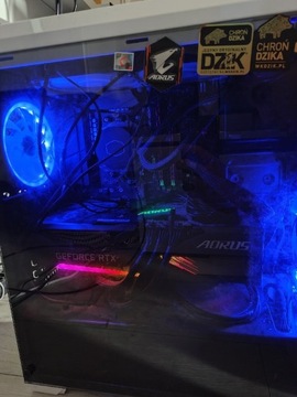 Komputer gamingowy RTX 3070 Ti Master Aorus/Ryzen 7 5800x3D/Win 10 Home