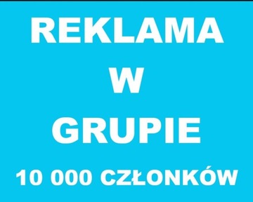 Reklama na grupie Facebook