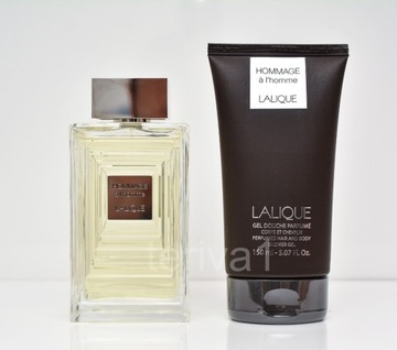 LALIQUE HOMMAGE A L'HOMME 100 ml plus żel 150 ml