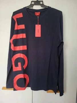 Granatowy longsleeve Hugo Boss