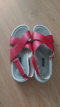 Sandały damskie czerwone rozmiar 41