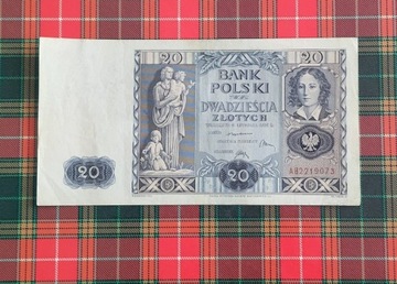 Banknot 20zł 1936r. Seria AB