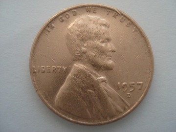 USA   1 cent   1957 D