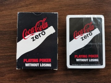 Kolekcjonerskie karty do pokera Coca Cola Zero 
