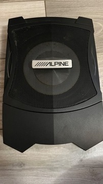 Subwoofer wzmacniacz  Alpine pwe v80 +okablowanie