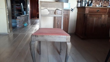 Duńskie stare krzesło 3 szt. styl antyk drewno