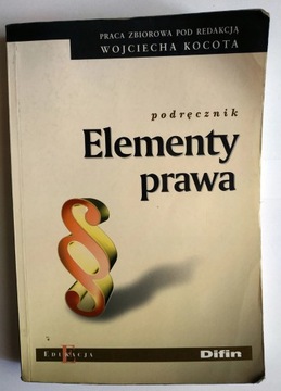 Elementy Prawa - podręcznik - Praca Zbiorowa