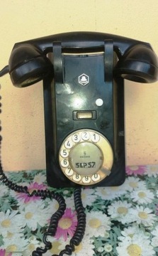 Stary telefon wiszący SIEMENS bakelit 1951r. nr 35