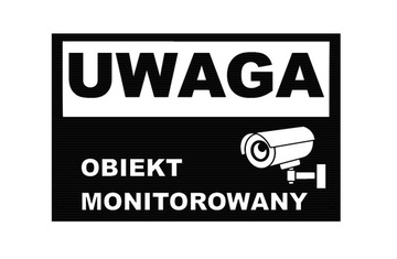 tabliczka obiekt monitorowany nowość