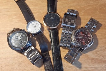 Zegarek Timex Indiglo + 4 szt., Lot - 5 zegarków