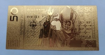 Banknot złoty  50 zł Jan Paweł II 2006 rok  POLSKA