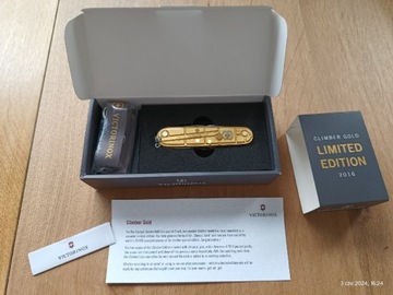 Scyzoryk szwajcarski Victorinox Climber Gold Limited Edition złoty 