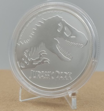 Moneta JURASSIC PARK 1 oz 2020 srebro .999