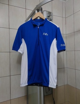 bluzka koszulka kolarska FDX niebieska błękitna M