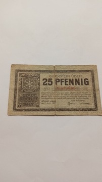 25 Pfennig 1917 rok  Niemcy 