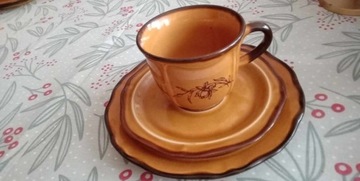 Vintage retro PRL Porcelana kamionka filiżanki