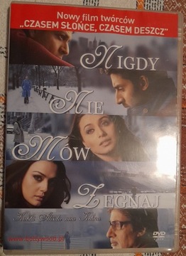 Film DVD Bollywood Nigdy nie mów żegnaj Shah Rukh 