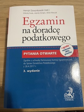 Egzamin na doradcę podatkowego. Dzwonkowski