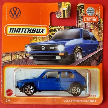 MATCHBOX Volkswagen GOLF MK1 GTI  niebieski