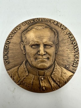 Medal Jan Paweł II Orędownik pokoju sygn. Gorol