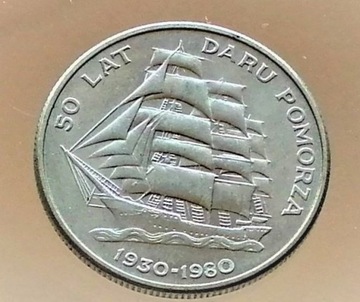 20zł - 1980r - Dar Pomorza - mennicze