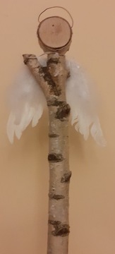 Anioł z drewna brzozowego 100 cm